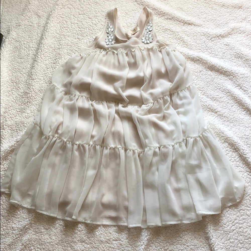 White flowy dress